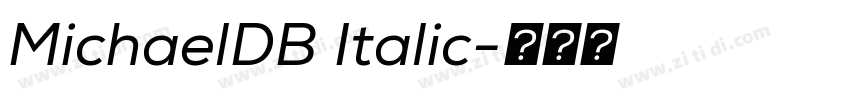 MichaelDB Italic字体转换